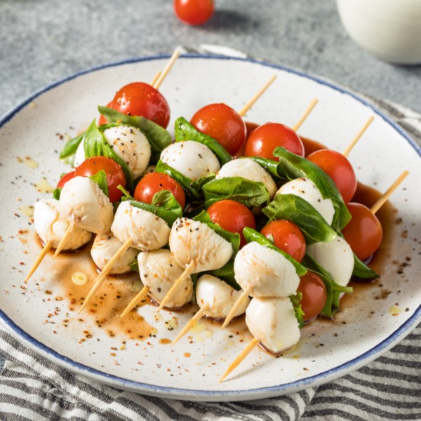 Caprese Skewers: fresh and elegant bites