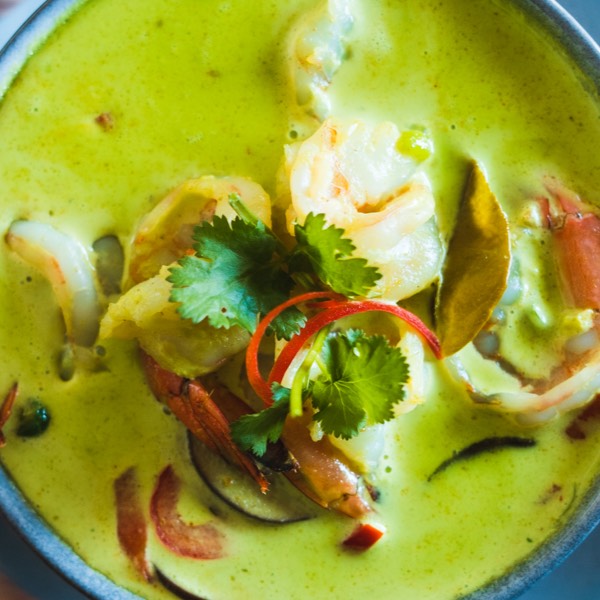 Seafood Thai Green Curry: a tantalising journey with aromas at every turn