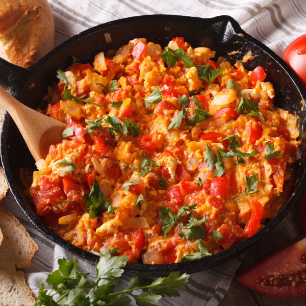 Turkish Menemen: a spicy symphony of flavours